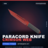 Paracord Knife | Crimson Web | Поношенное · Скин Counter-Strike 2