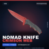 Nomad Knife | Crimson Web | Поношенное · Скин Counter-Strike 2