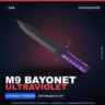 M9 Bayonet | Ultraviolet | Поношенное · Скин Counter-Strike 2