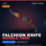 StatTrak™ Falchion Knife | Marble Fade | Прямо с завода · Скин Counter-Strike 2