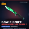 StatTrak™ Bowie Knife | Gamma Doppler Phase 1 | Прямо с завода · Скин CS2