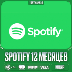 SPOTIFY PREMIUM — ИНДИВИДУАЛЬНАЯ ПОДПИСКА · 12 МЕСЯЦЕВ