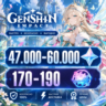 47.000 - 60.000 ПРИМОГЕМОВ | 170 - 190 КРУТОК | НЕРОЛЕННЫЙ | GENSHIN IMPACT | ГЕНШИН