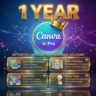 Canva Pro – 1 Год | ВАШ ЛИЧНЫЙ АККАУНТ | Безлимитный контент, 610к  Pro-шаблонов