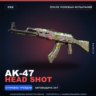 AK-47 | Head Shot | После полевых испытаний · Скин Counter-Strike 2