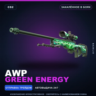 AWP | Green Energy | Закалённое в боях · Скин Counter-Strike 2