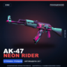 AK-47 | Neon Rider | Поношенное · Скин Counter-Strike 2