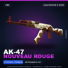 AK-47 | Nouveau Rouge | Закалённое в боях · Скин Counter-Strike 2