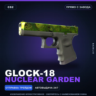 Glock-18 | Nuclear Garden | Прямо с завода · Скин Counter-Strike 2