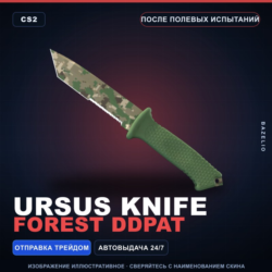 Ursus Knife | Forest DDPAT | После полевых испытаний · Скин Counter-Strike 2