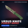 Ursus Knife | Forest DDPAT | После полевых испытаний · Скин Counter-Strike 2