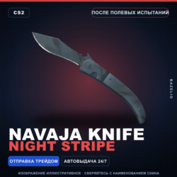 Navaja Knife | Night Stripe | После полевых испытаний · Скин Counter-Strike 2