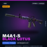 StatTrak™ M4A1-S | Black Lotus | Прямо с завода · Скин Counter-Strike 2