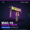MAC-10 | Disco Tech | Прямо с завода · Скин Counter-Strike 2