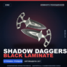 Shadow Daggers | Black Laminate | Немного поношенное · Скин Counter-Strike 2
