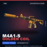 M4A1-S | Golden Coil | Закалённое в боях · Скин Counter-Strike 2