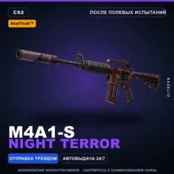 StatTrak™ M4A1-S | Night Terror | После полевых испытаний · Скин Counter-Strike 2