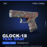 Glock-18 | Teal Graf | Прямо с завода · Скин Counter-Strike 2