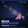 M249 | Bock Blocks | Прямо с завода · Скин Counter-Strike 2