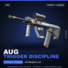 AUG | Trigger Discipline | Прямо с завода · Скин Counter-Strike 2