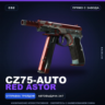 CZ75-Auto | Red Astor | Прямо с завода · Скин Counter-Strike 2