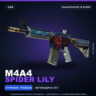 M4A4 | Spider Lily | Закалённое в боях · Скин Counter-Strike 2