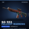 SG 553 | Fallout Warning | Поношенное · Скин Counter-Strike 2