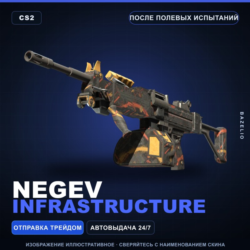 Negev | Infrastructure | После полевых испытаний · Скин Counter-Strike 2