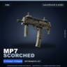 MP7 | Scorched | Закалённое в боях · Скин Counter-Strike 2