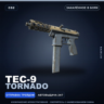 Tec-9 | Tornado | Закалённое в боях · Скин Counter-Strike 2
