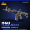 StatTrak™ M4A4 | Faded Zebra | Поношенное · Скин Counter-Strike 2