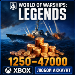 WORLD OF WARSHIPS: LEGENDS - 1250 - 47000 DOUBLOONS   XBOX