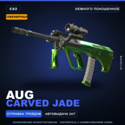 Сувенирный AUG | Carved Jade | Немного поношенное · Скин Counter-Strike 2