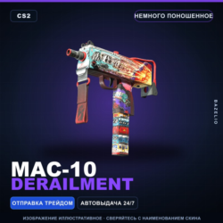 MAC-10 | Derailment | Немного поношенное · Скин Counter-Strike 2
