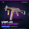 UMP-45 | K.O. Factory | Поношенное · Скин Counter-Strike 2