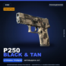 Сувенирный P250 | Black & Tan | Поношенное · Скин Counter-Strike 2