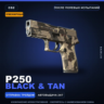 Сувенирный P250 | Black & Tan | После полевых испытаний · Скин Counter-Strike 2