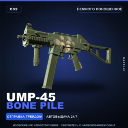 UMP-45 | Bone Pile | Немного поношенное · Скин Counter-Strike 2