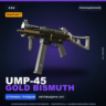StatTrak™ UMP-45 | Gold Bismuth | Поношенное · Скин Counter-Strike 2