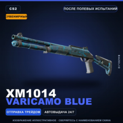 Сувенирный XM1014 | VariCamo Blue | После полевых испытаний · Скин Counter-Strike 2