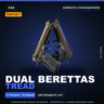 StatTrak™ Dual Berettas | Tread | Немного поношенное · Скин Counter-Strike 2