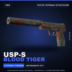 USP-S | Blood Tiger | После полевых испытаний · Скин Counter-Strike 2