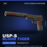 USP-S | Blood Tiger | После полевых испытаний · Скин Counter-Strike 2