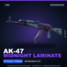 AK-47 | Midnight Laminate | Поношенное · Скин Counter-Strike 2