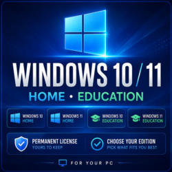 Windows 10 / 11 Home / Education | Permanent Activation | Key / Remote Activation