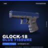 Glock-18 | Blue Fissure | Поношенное · Скин Counter-Strike 2