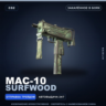 MAC-10 | Surfwood | Закалённое в боях · Скин Counter-Strike 2