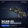 SCAR-20 | Stone Mosaico | Поношенное · Скин Counter-Strike 2