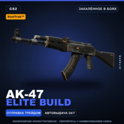 StatTrak™ AK-47 | Elite Build | Закалённое в боях · Скин Counter-Strike 2