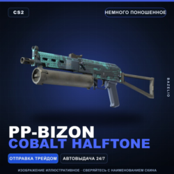 PP-Bizon | Cobalt Halftone | Немного поношенное · Скин Counter-Strike 2